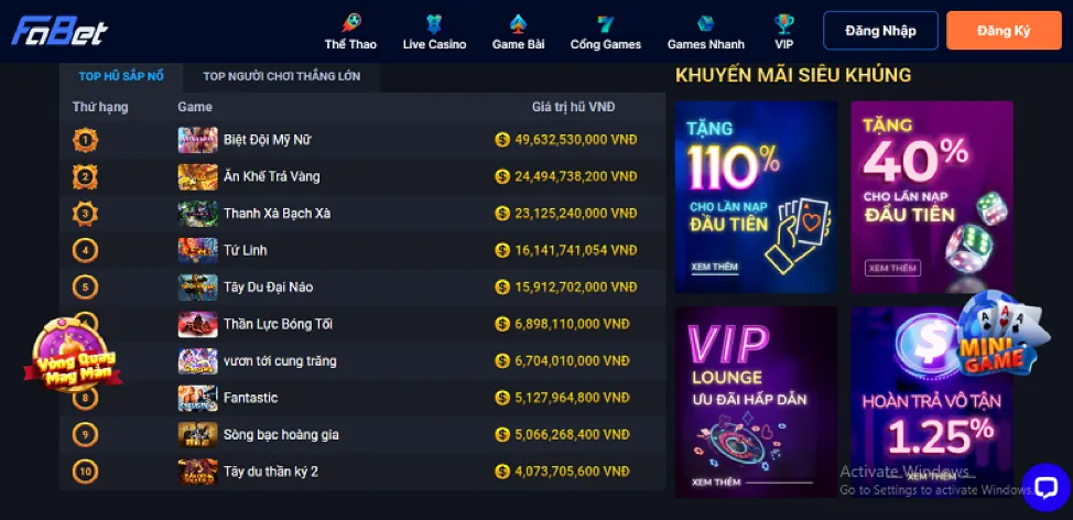 Biểu ngữ khuyến mãi Fvip88 cho thành viên mới